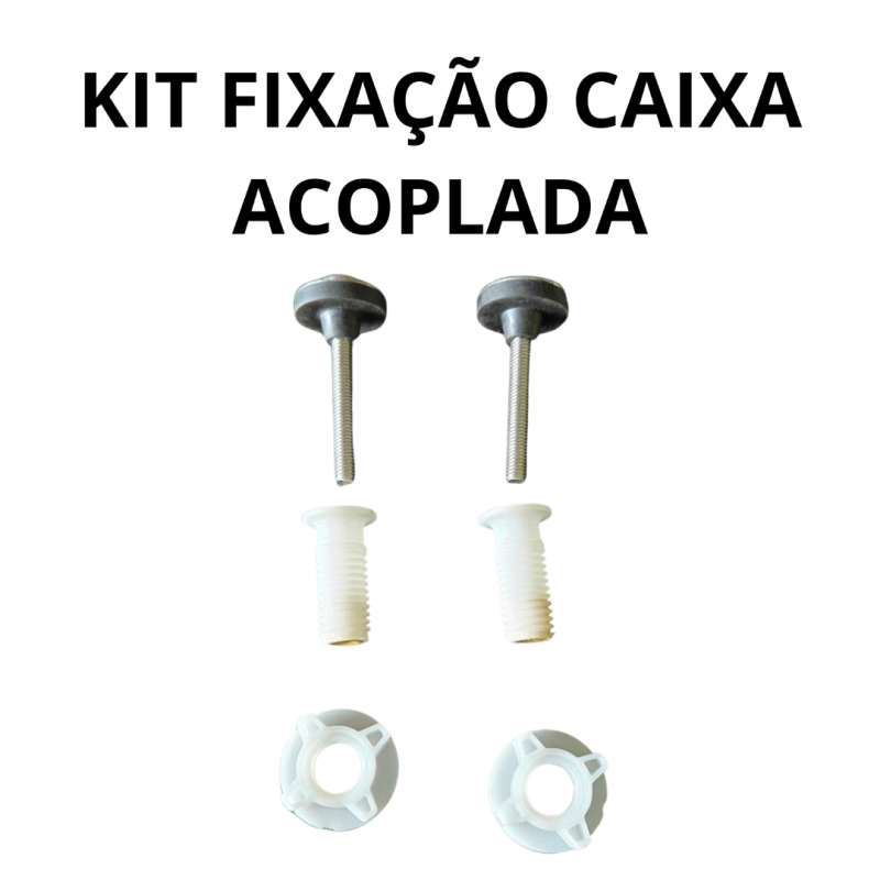 2 Conjuntos Kit Mecanismo com Desodorizador para Caixa Acoplada DECA - Sem Uso