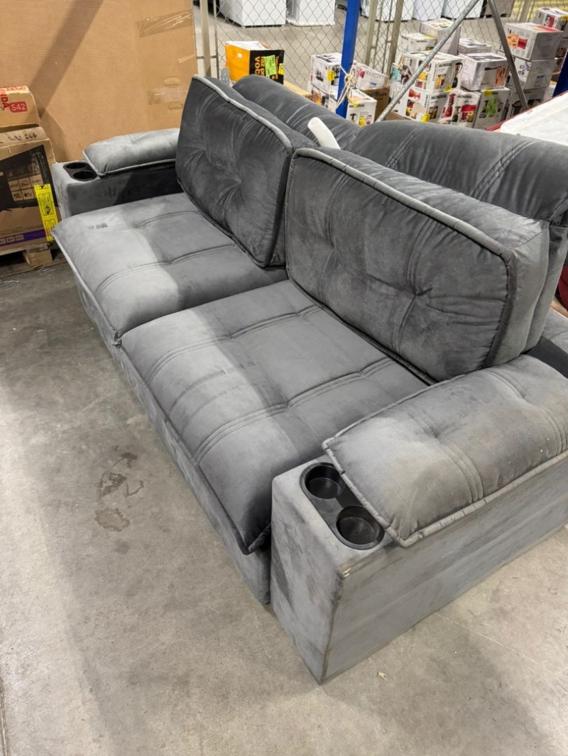 SOFA 3L LUIZZI LIVERPOOL RETR/RET SLIM TITANIO