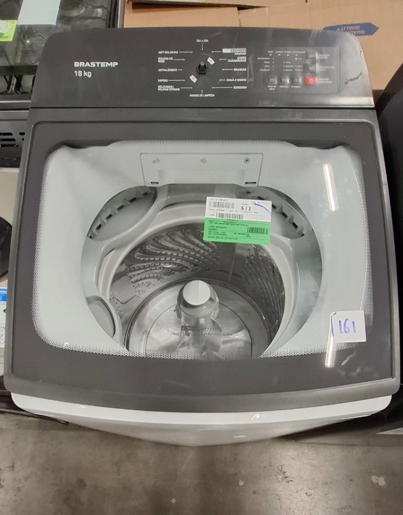 LAVADORA 18KG BRASTEMP BWF18AB 220V BC