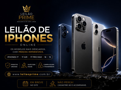 LEILÃO DE IPHONES
