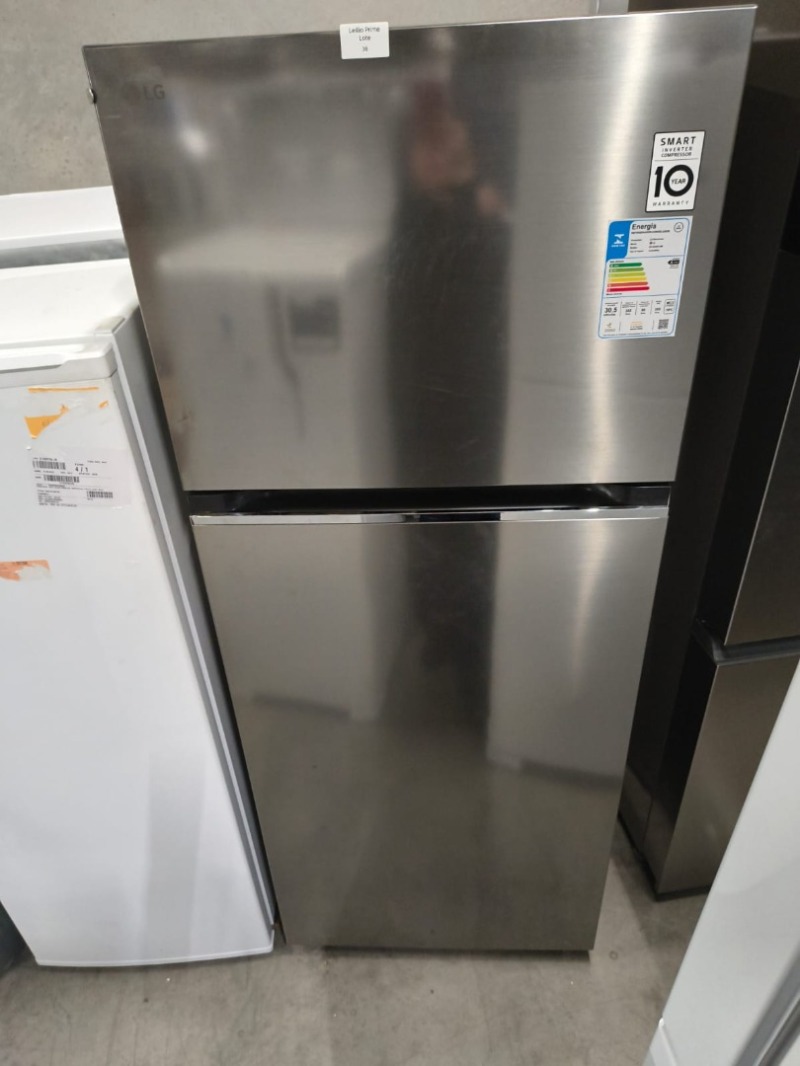 REFRIGERADOR DUPLEX 395L LG GN-B392PLMB 127V INOX LOOK