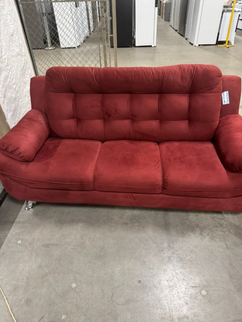 SOFÁ 3 LUGARES LINOFORTE MERCURY SUE VERMELHO CARMIN