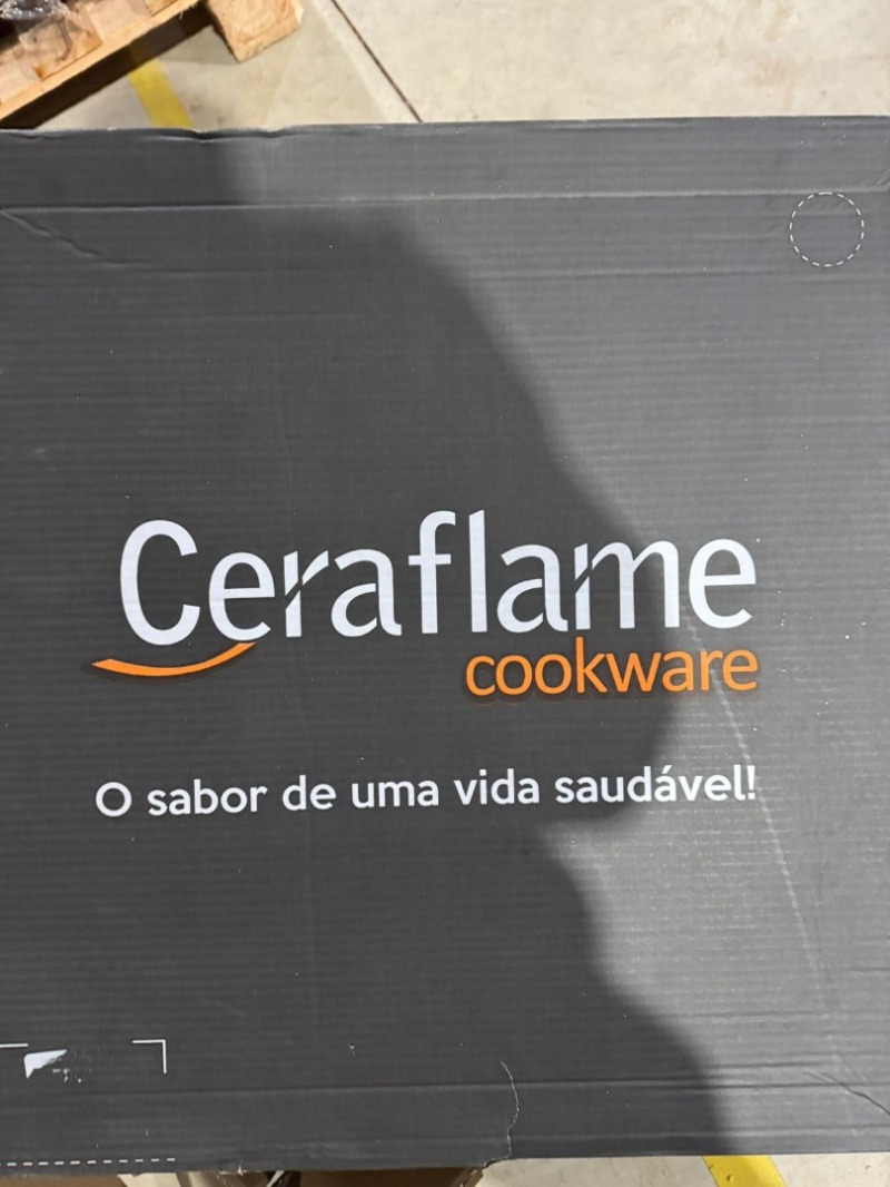 Ceraflame Conjunto New Premiere Joy 5 Peças, Tampa de Vidro, Chocolate