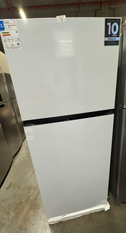 REFRIGERADOR T FREEZER 379L HISENSE RT375N3EWA1 BRANCA 110V
