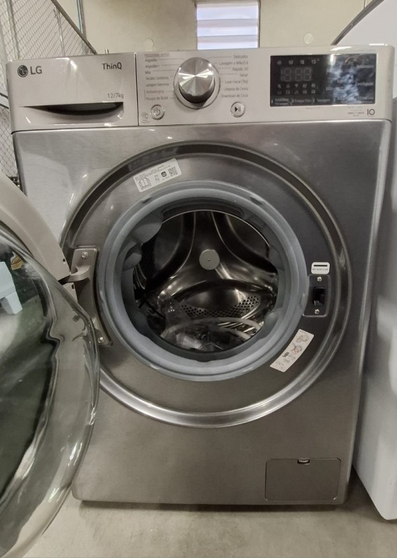 LAVA E SECA 12KG LG SMART VC4 CV5012PC4A 220V INOX LOOK