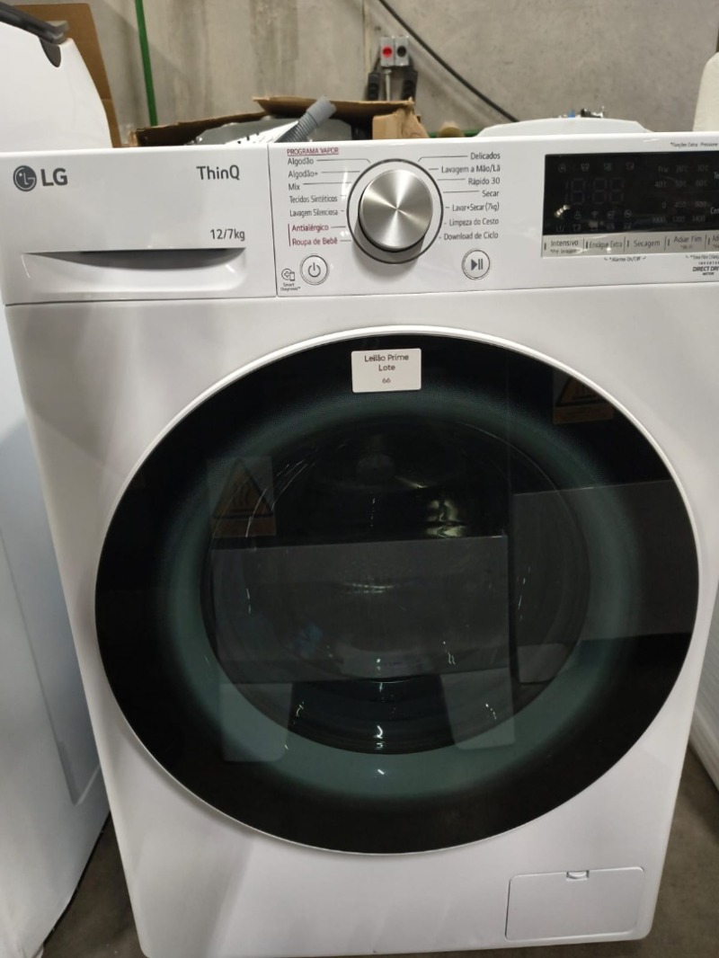 LAVA E SECA 12KG LG SMART VC4 CV5012WC4 127V BRANCA