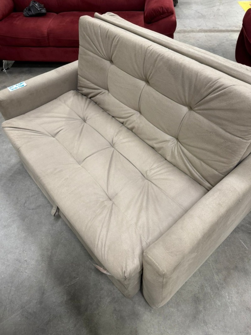 SOFÁ CAMA MATRIX PALOMA SUEDE BEGE