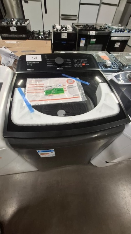 LAVADORA 14KG BRASTEMP BWJ14A9 110V CINZA PLATINUM