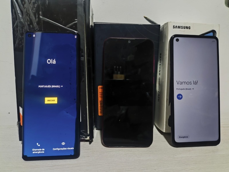 SMARTPHONES - 01 MOTOROLA MOTO E6I - 01 SAMSUNG A21S - 01 MOTOROLA EDGE 128GB