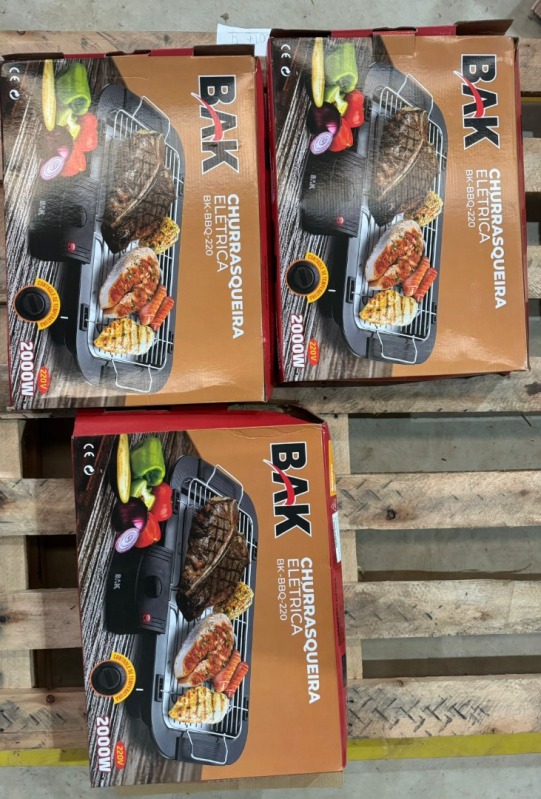 3 ChurrasqueiraS ElétricaS 220v 1500w Sem fumaça Grelhador de Mesa Portátil Churrasco Cozinha 5 Nivel