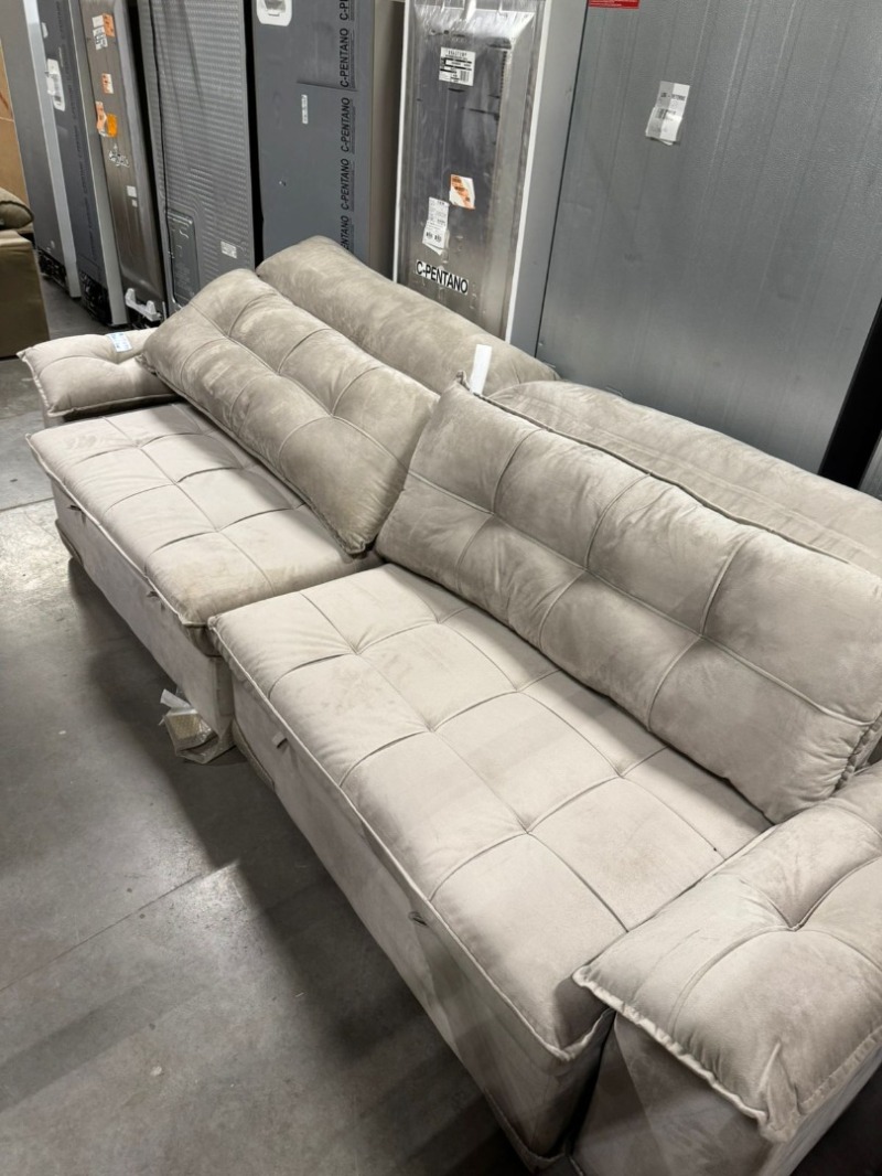 SOFÁ 6 LUGARES 2.90 RT/RC LUIZZI CAPRI SLIM CACAU