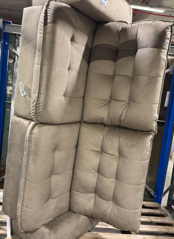 SOFÁ 4 LUGARES 229 LINOFORTE BENETTON RT/RC SUEDE CASTOR