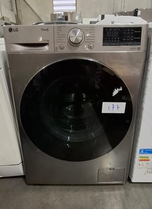 LAVA E SECA 12KG LG SMART VC4 CV5012PC4A 220V INOX LOOK
