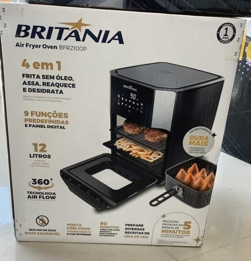 Fritadeira Elétrica Airfryer Oven Britania Bfr2100 12L 110V