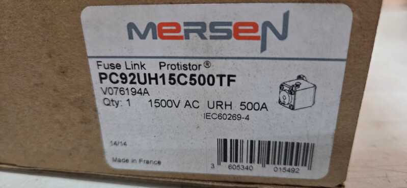 Fusível PC92UH15C500TF 500a 1500V
