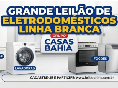 LEILÃO CASAS BAHIA - LINHA BRANCA -JUNDIAÍ - SP