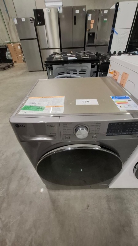 LAVA E SECA 12KG LG SMART VC4 CV5012PC4A 220V INOX LOOK