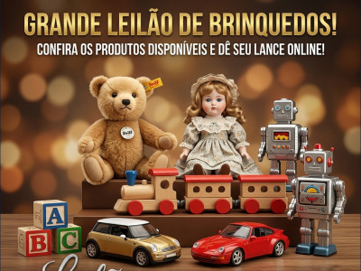 LEILÃO DE BRINQUEDOS