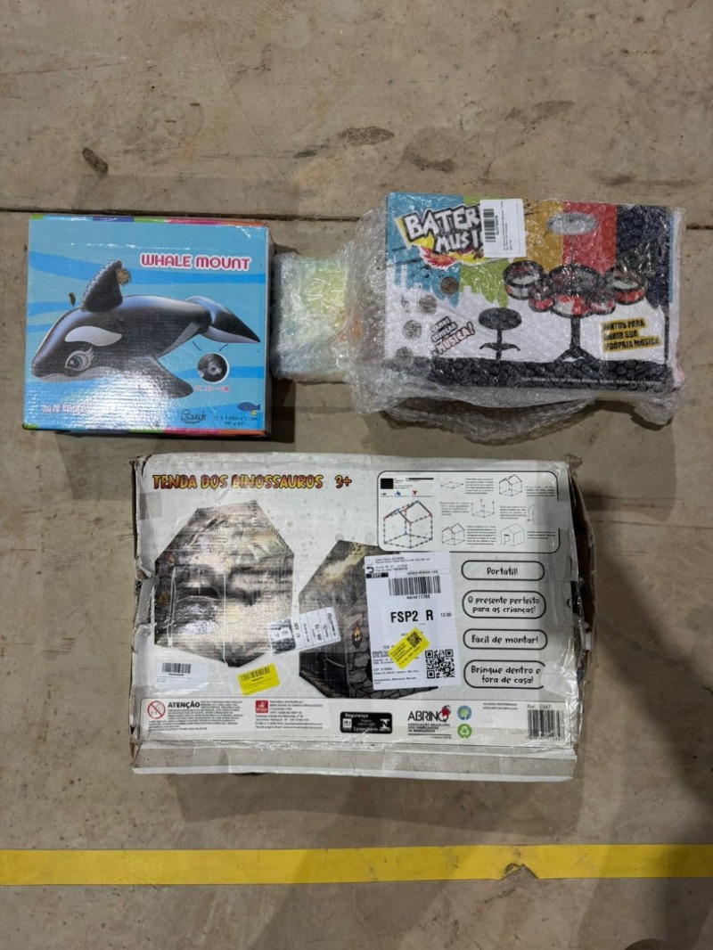 Boia Inflável Baleia Orca Gigante Piscina Praia 190cm Preto Tenda Infantil Dinossauros Brincadeira De Criança Casinha 1.14m Dobrável Kit Musical Infantil Mini Bateria + Teclado Piano Nf Colorido