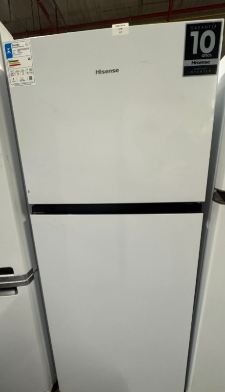 REFRIGERADOR T FREEZER 381L HISENSE RT375N3EWA1 BRANCA 110V