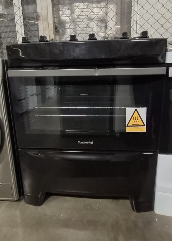 FOGÃO 5 BOCAS PISO CONTINENTAL FC5GB BIVOLT PRETO