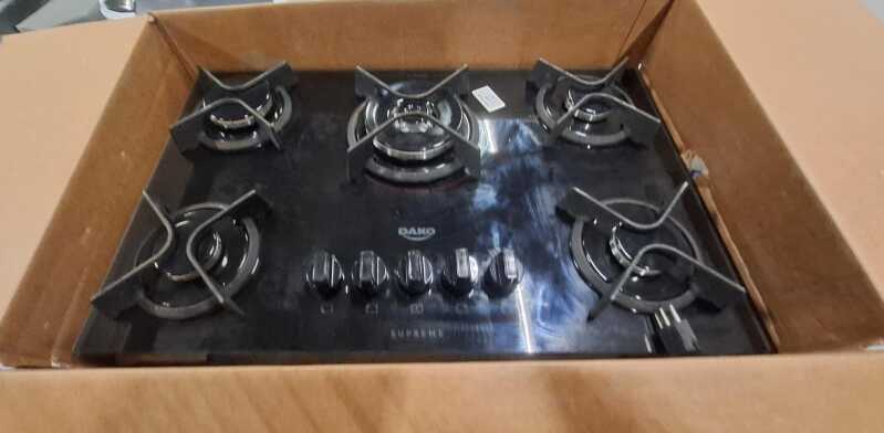 FOGÃO 5 BOCAS COOKTOP ATLAS DAKO SUPREME BIV PTO.
