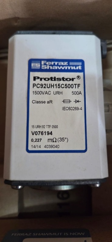 Fusível PC92UH15C500TF 500a 1500V